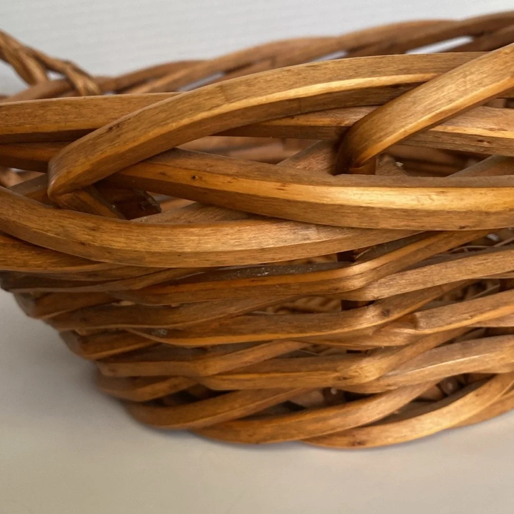 Vintage Chucky Wicker Basket 13” W x 5 1/2” D
